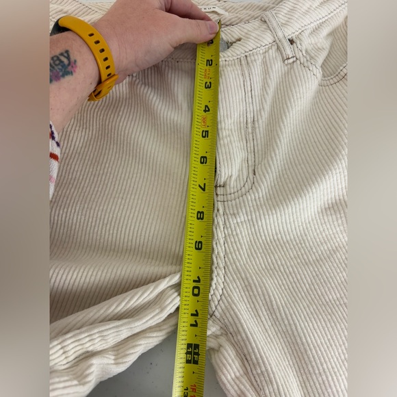 Corduroy Pacsun mom jeans cream Size 27 EUC - Picture 9 of 11